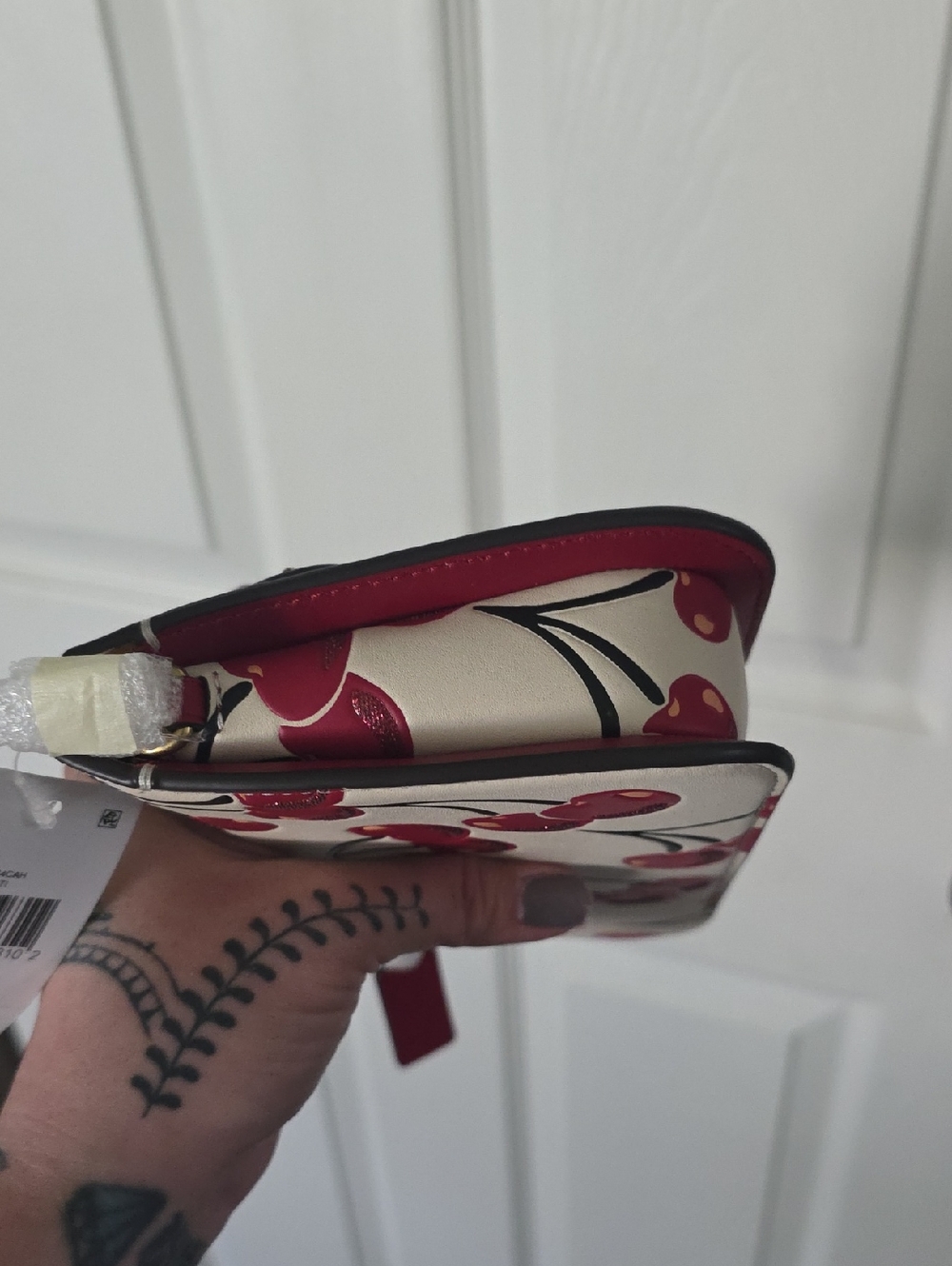 Coach Penn Shoulder Bag with Cherry Print - Picture 6 of 11